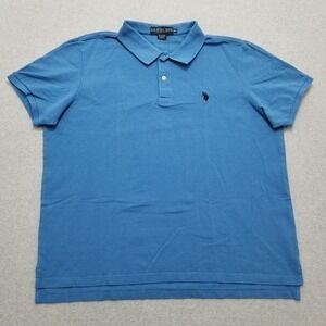 US‎ Polo Assn Shirt Mens XL Blue Short Sleeve Logo Casual